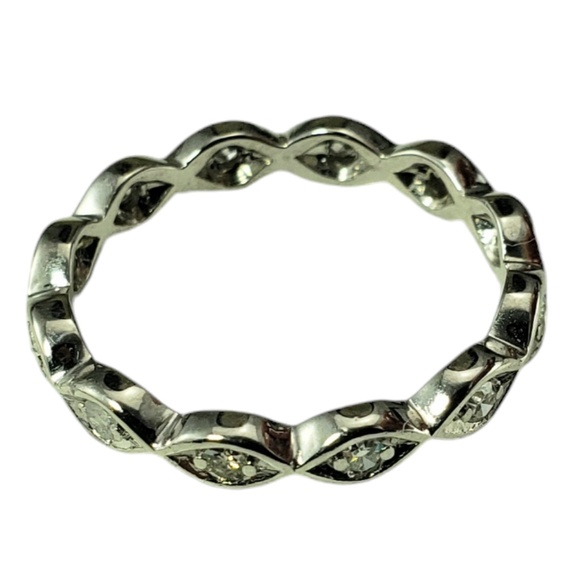 Platinum and Diamond Band Ring Size 6.25 #18737 - Picture 4 of 7